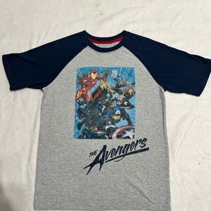 Marvel Avengers Gray and Navy Tee